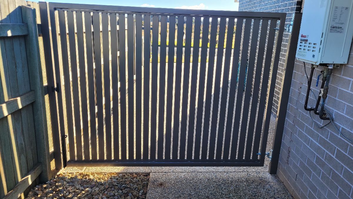 after Jasper Powder-coated Steel Swing Gate – Gate replacement, Kearneys Spring