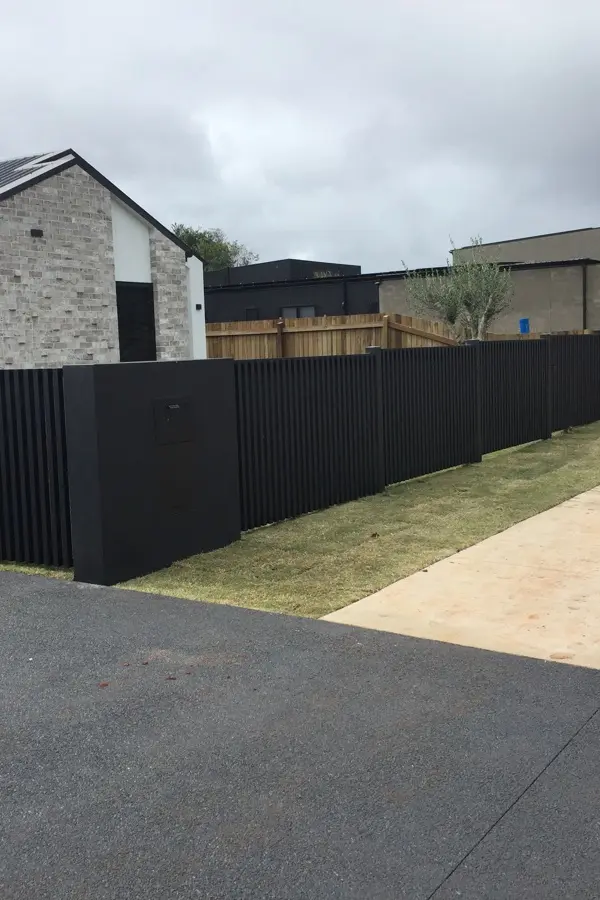 after Black Powder-coated Aluminium Swing Gate – Pool Gates + Infills, Middle Ridge