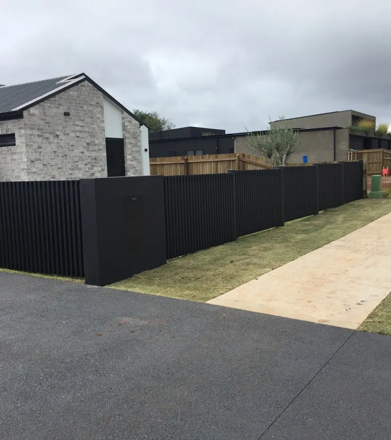 after Black Powder-coated Aluminium Swing Gate – Pool Gates + Infills, Middle Ridge