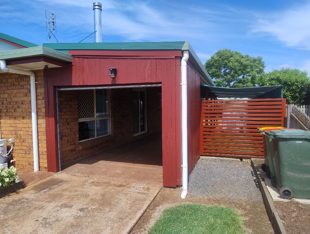 after Mocha Powder-coated Aluminium Custom Door – Fencing, Oakey
