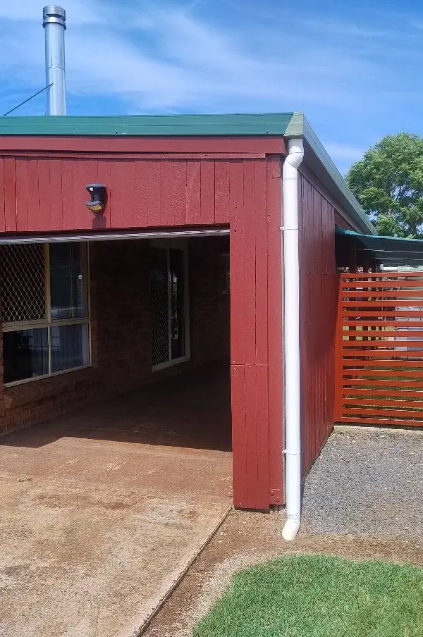 after Mocha Powder-coated Aluminium Custom Door – Fencing, Oakey
