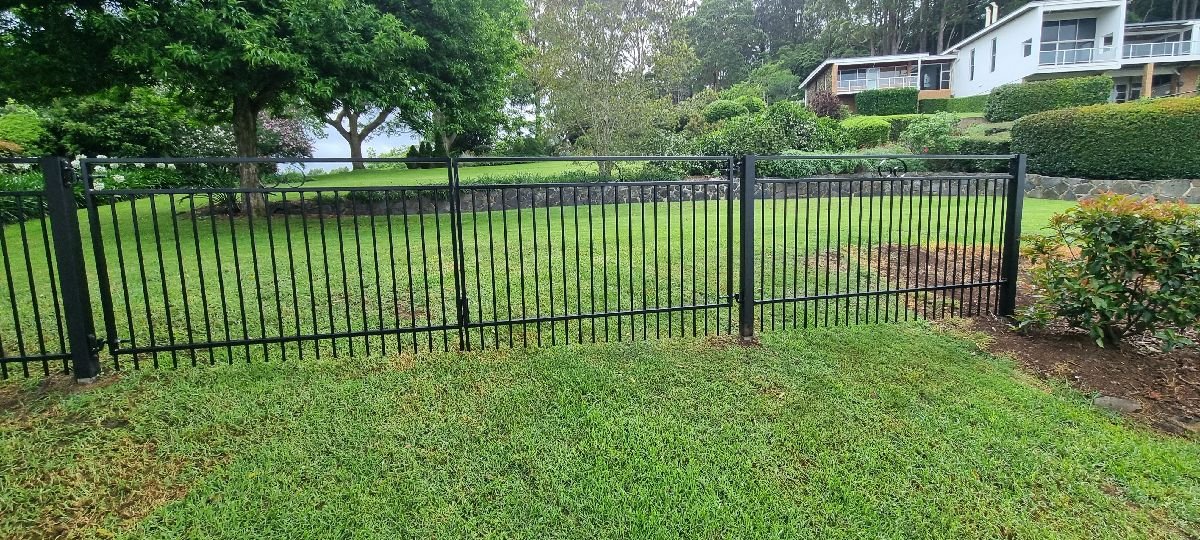 after Black Powder-coated Aluminium Sliding Gate – FAb Gates, Mount Lofty