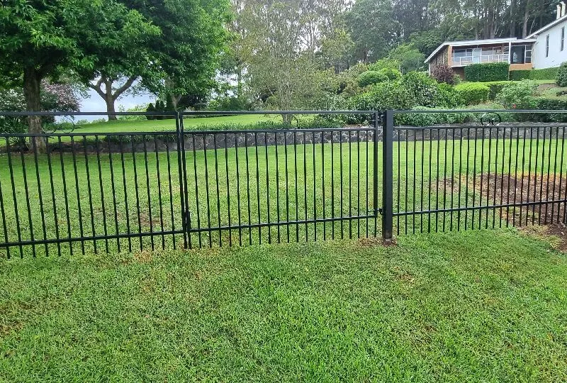 after Black Powder-coated Aluminium Sliding Gate – FAb Gates, Mount Lofty