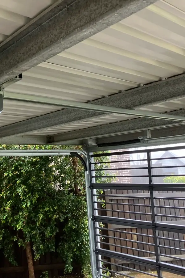 detail Black Powder-coated Aluminium Swing Gate – Bar Grille (Carport - 2520x5870 + Merlin Elite Motor), Prince Henry Heights