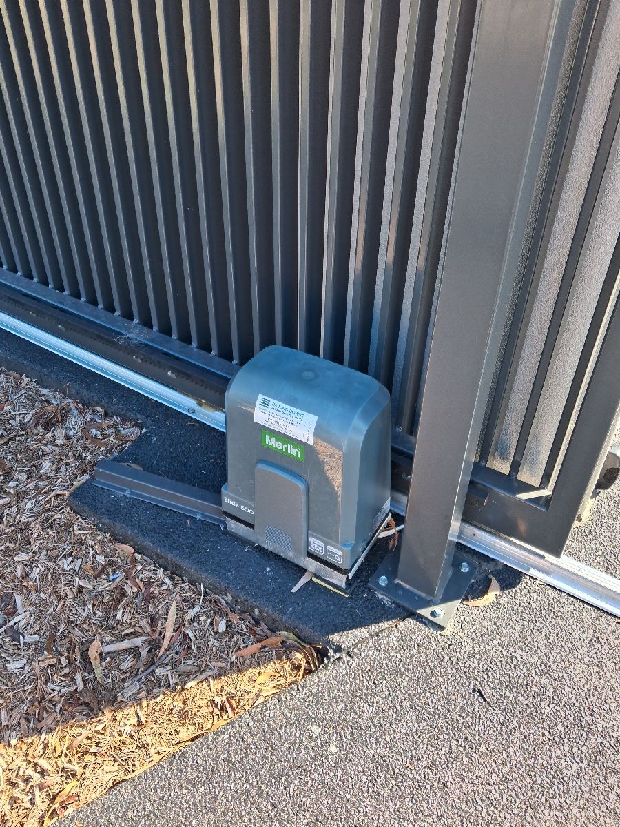 after Monument Powder-coated Aluminium Sliding Gate – Slide Gate + Motor, Middle Ridge