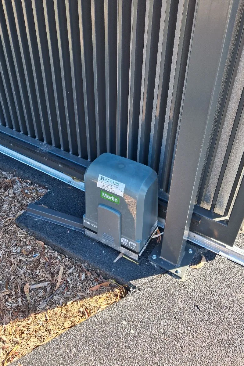 after Monument Powder-coated Aluminium Sliding Gate – Slide Gate + Motor, Middle Ridge