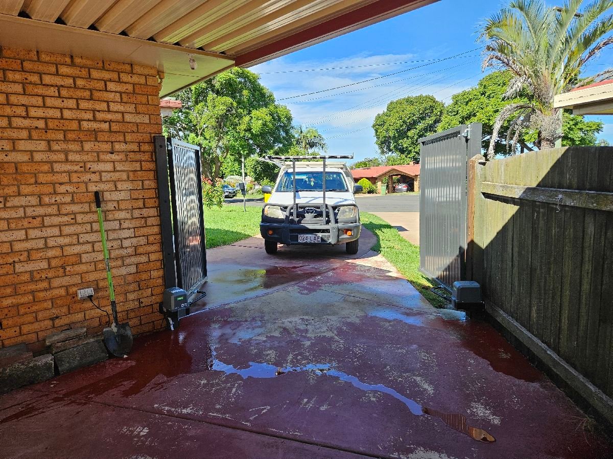 after Monument Powder-coated Aluminium Swing Gate – Gates, Centenary Heights