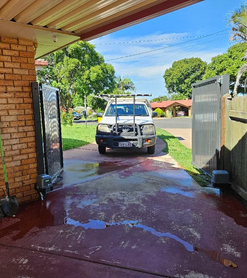 after Monument Powder-coated Aluminium Swing Gate – Gates, Centenary Heights