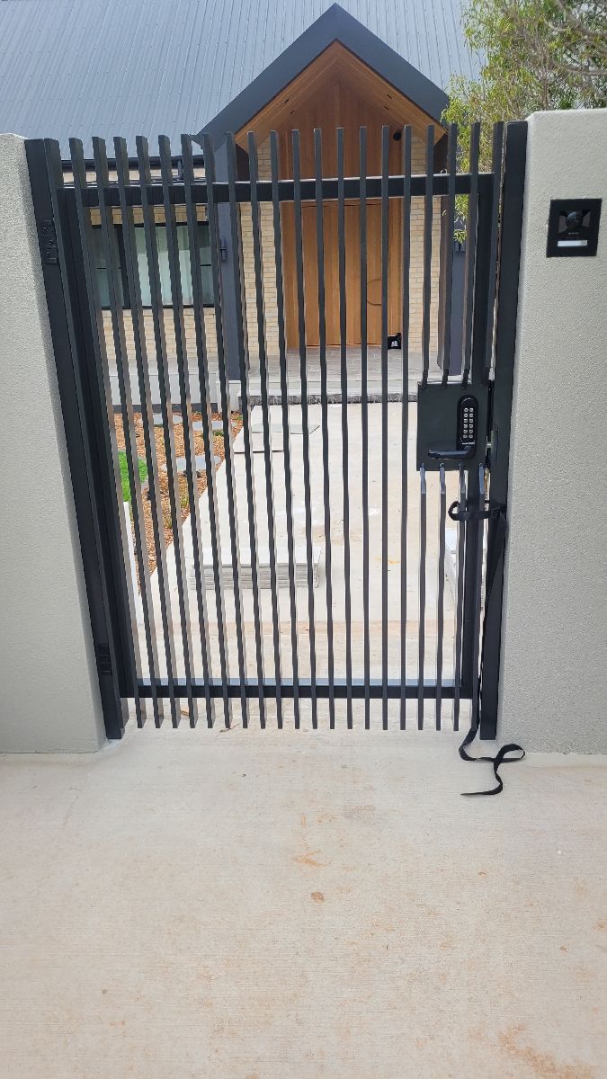 after Monument Powder-coated Steel Swing Gate – PA + Infills, Middle Ridge