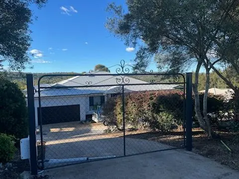 after Monument Powder-coated Steel + Mesh Swing Gate – 2 x Gate + Motors, Hodgson Vale