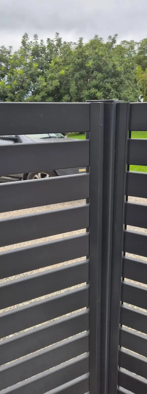 detail Monument Powder-coated Aluminium Swing Gate – Privacy Screen, Cabarlah