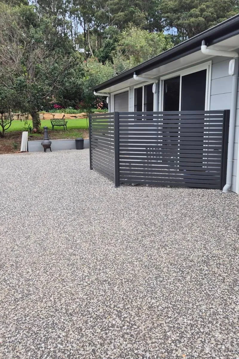 after Monument Powder-coated Aluminium Swing Gate – Privacy Screen, Cabarlah