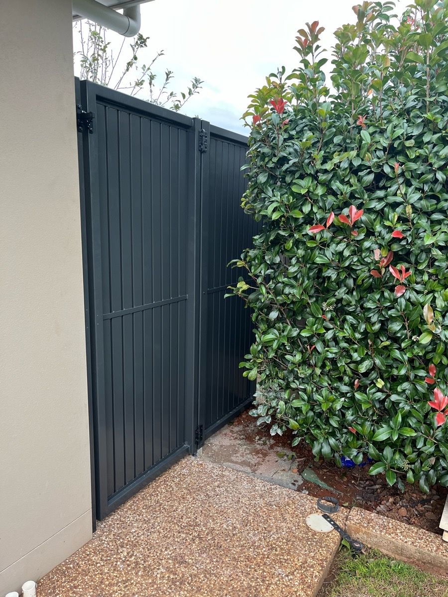 after Monument Powder-coated Aluminium Swing Gate – PA Gate, Mount Lofty