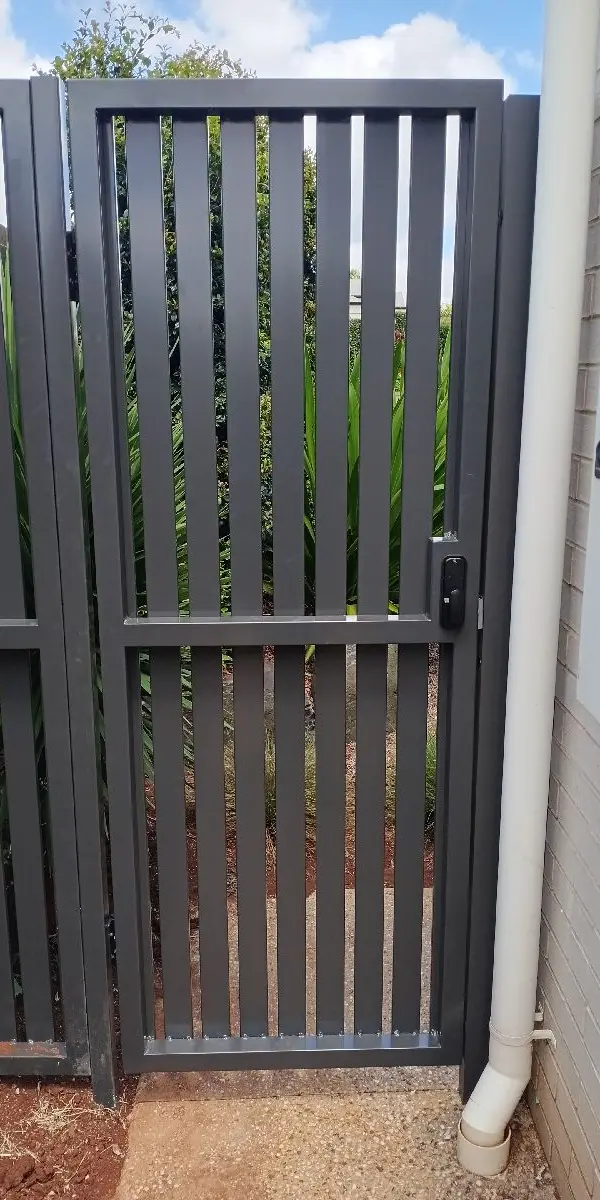 after Monument Powder-coated Aluminium Swing Gate – PA Gate, Middle Ridge