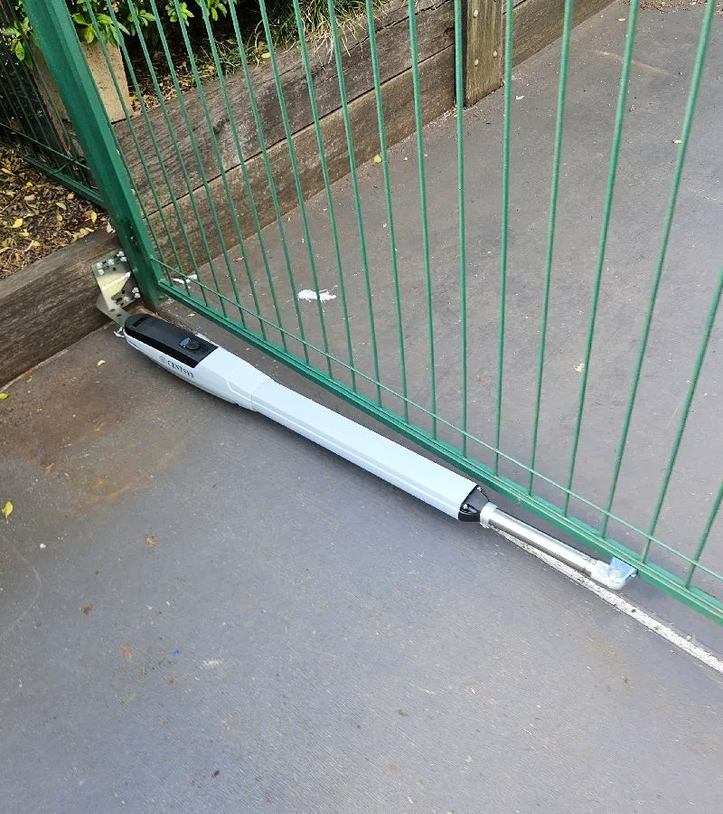 after N/A Powder-coated Steel Automation – Swing Gate + Motor, Newtown