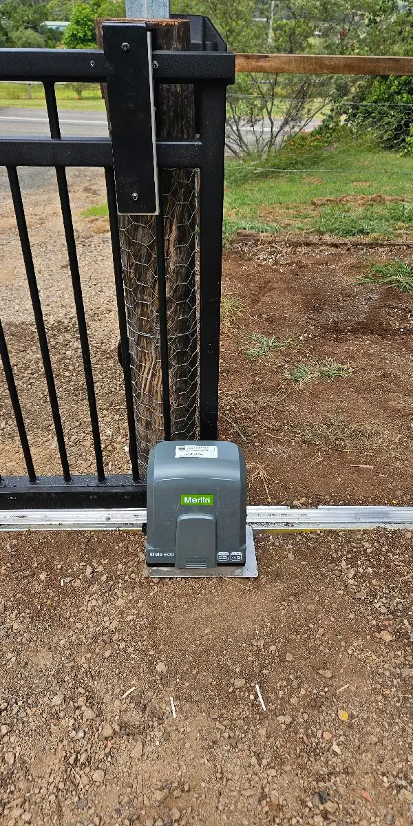after Black Powder-coated Aluminium Sliding Gate – Swing Gate + Motor, Gowrie Junction