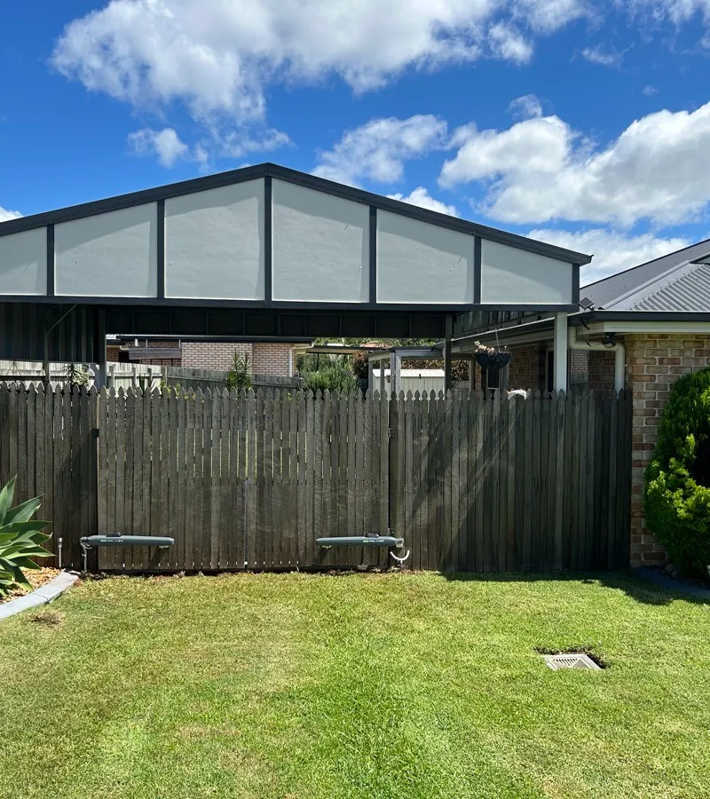 after Wood-look Timber Motor – Motorise Existing Gates, Middle Ridge