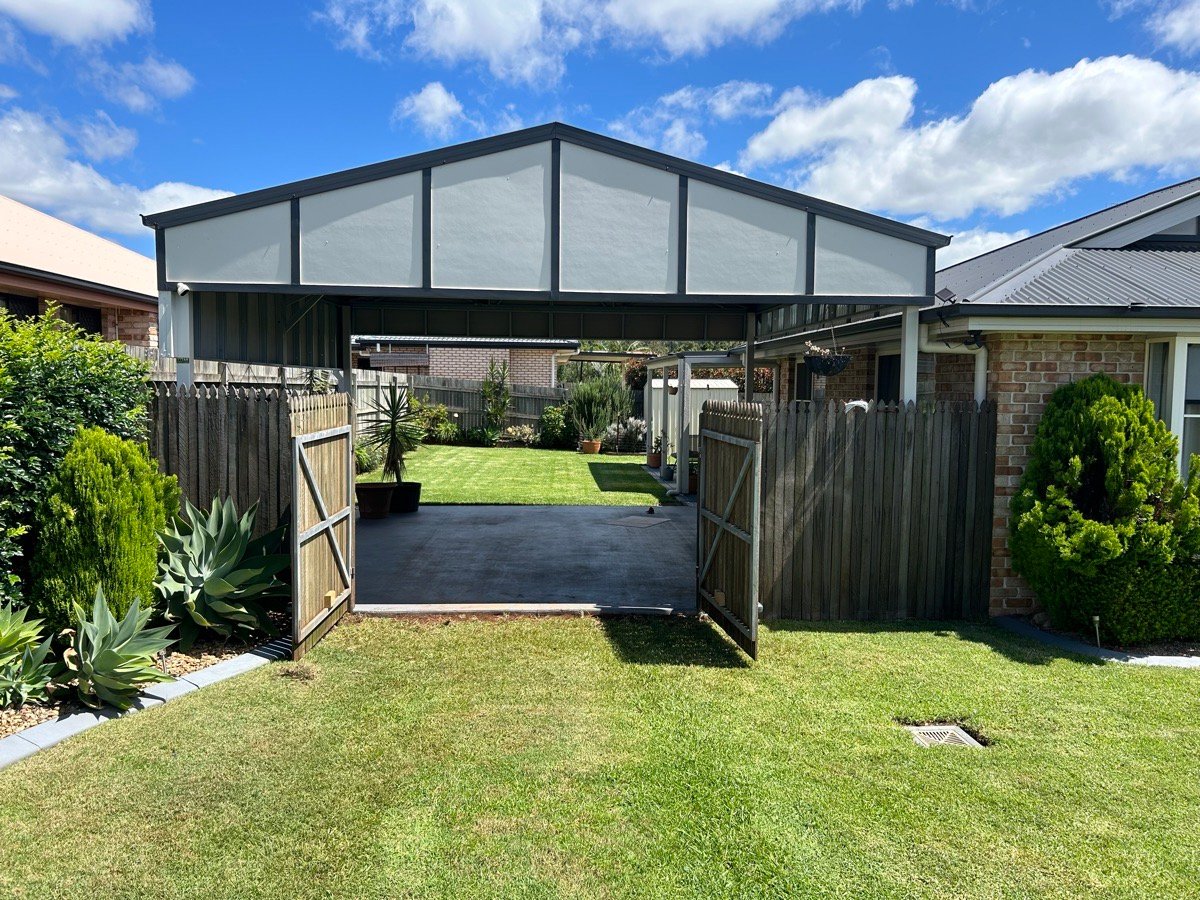 after Wood-look Timber Motor – Motorise Existing Gates, Middle Ridge