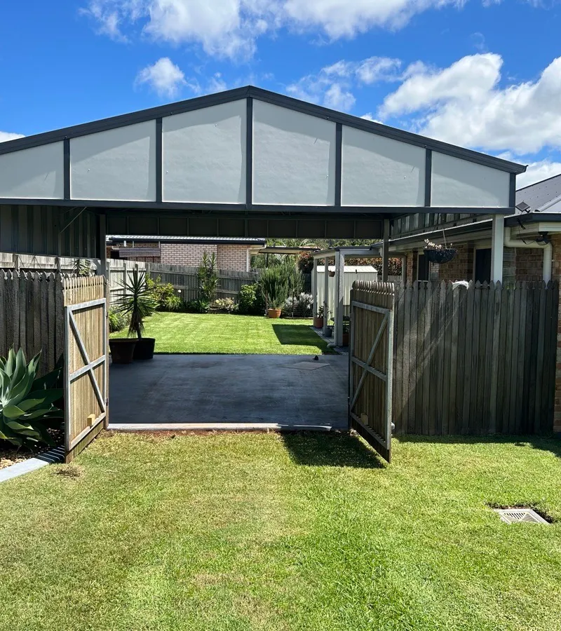 after Wood-look Timber Motor – Motorise Existing Gates, Middle Ridge