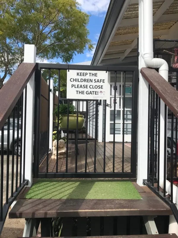 after Black Powder-coated Steel Swing Gate – Gates to Deck, East Toowoomba