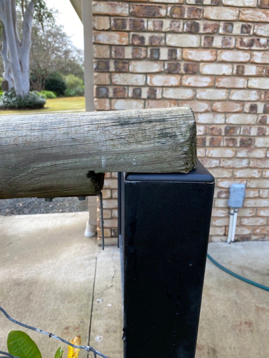 after Black Powder-coated Steel Swing Gate – Posts, Cotswold Hills