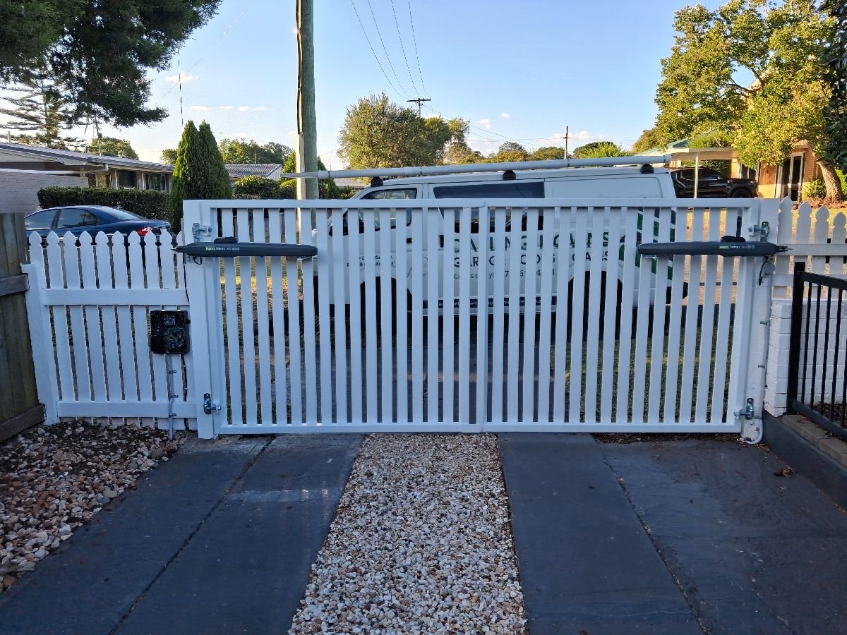 after White Powder-coated Steel Swing Gate – Replacement Swing Gates, Rangeville