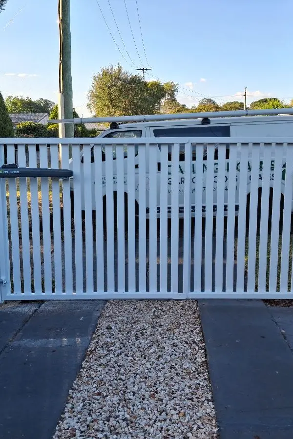 after White Powder-coated Steel Swing Gate – Replacement Swing Gates, Rangeville