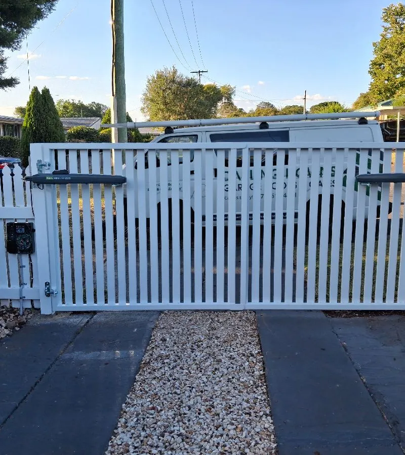after White Powder-coated Steel Swing Gate – Replacement Swing Gates, Rangeville