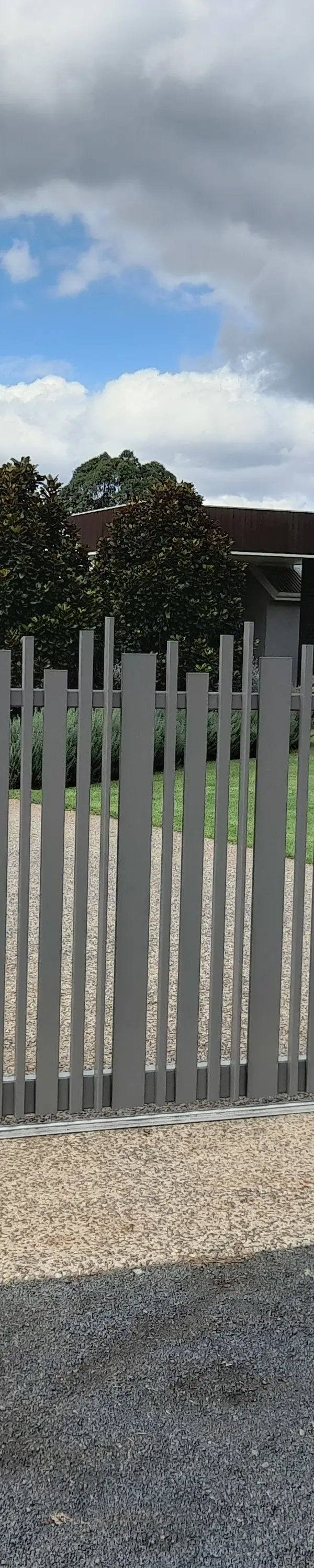 after Wallaby Powder-coated Aluminium Sliding Gate – Aluminium Sliding Gate, Cabarlah