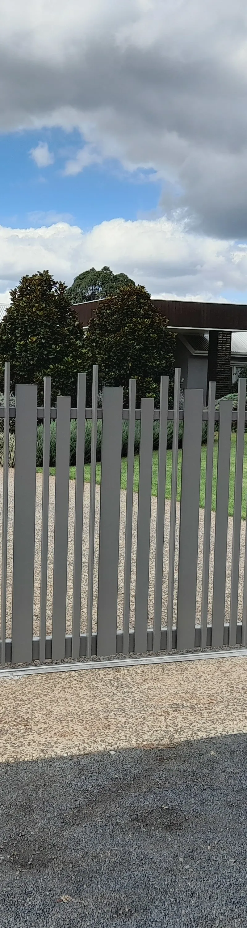 after Wallaby Powder-coated Aluminium Sliding Gate – Aluminium Sliding Gate, Cabarlah