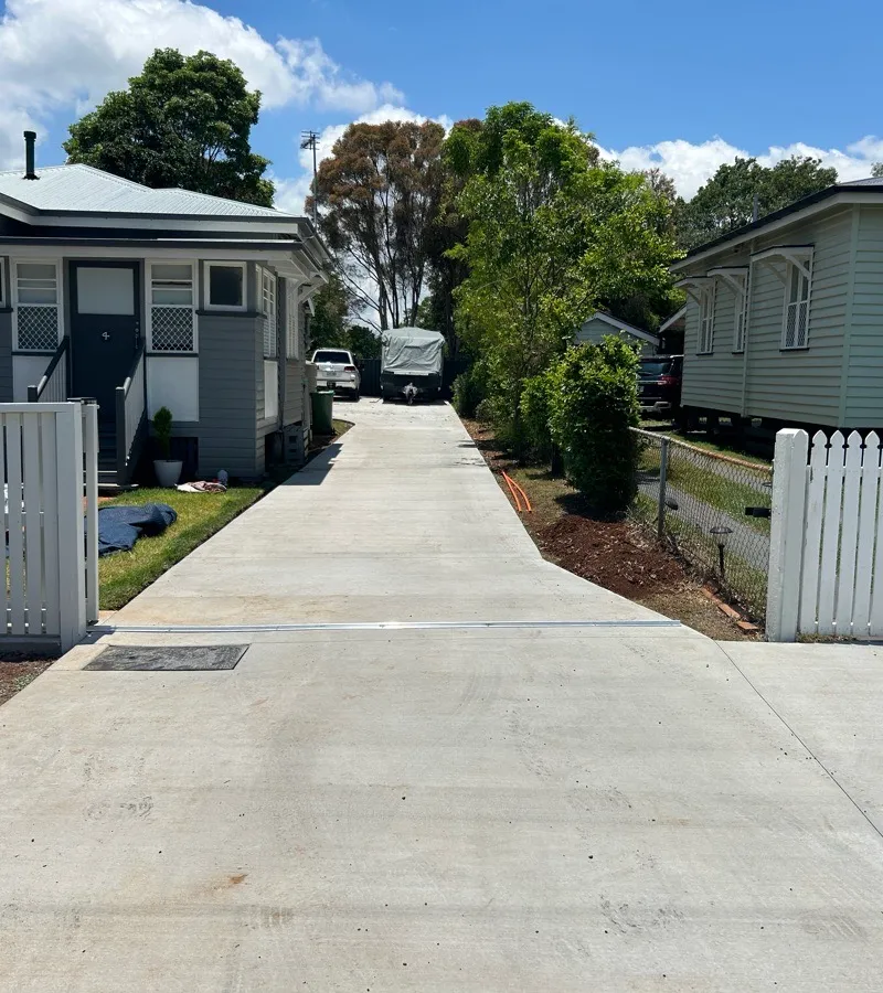 after Surfmist Powder-coated Aluminium Sliding Gate – Gate Fab, Newtown
