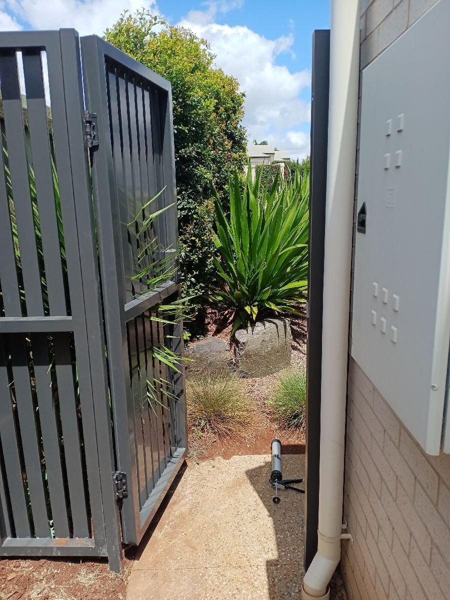 after Monument Powder-coated Aluminium Swing Gate – PA Gate, Middle Ridge