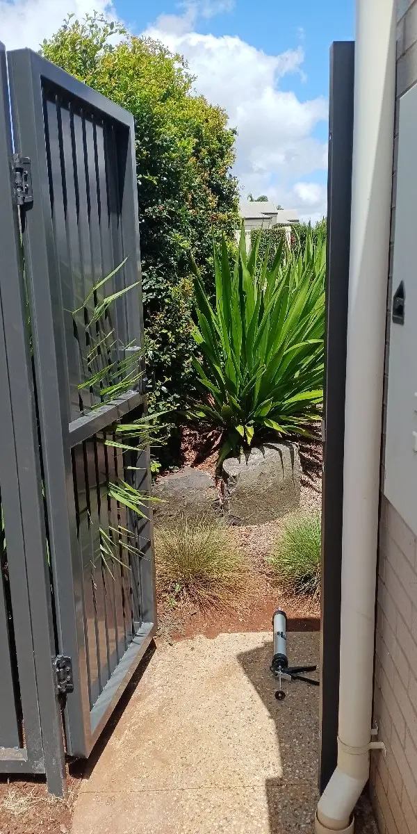 after Monument Powder-coated Aluminium Swing Gate – PA Gate, Middle Ridge