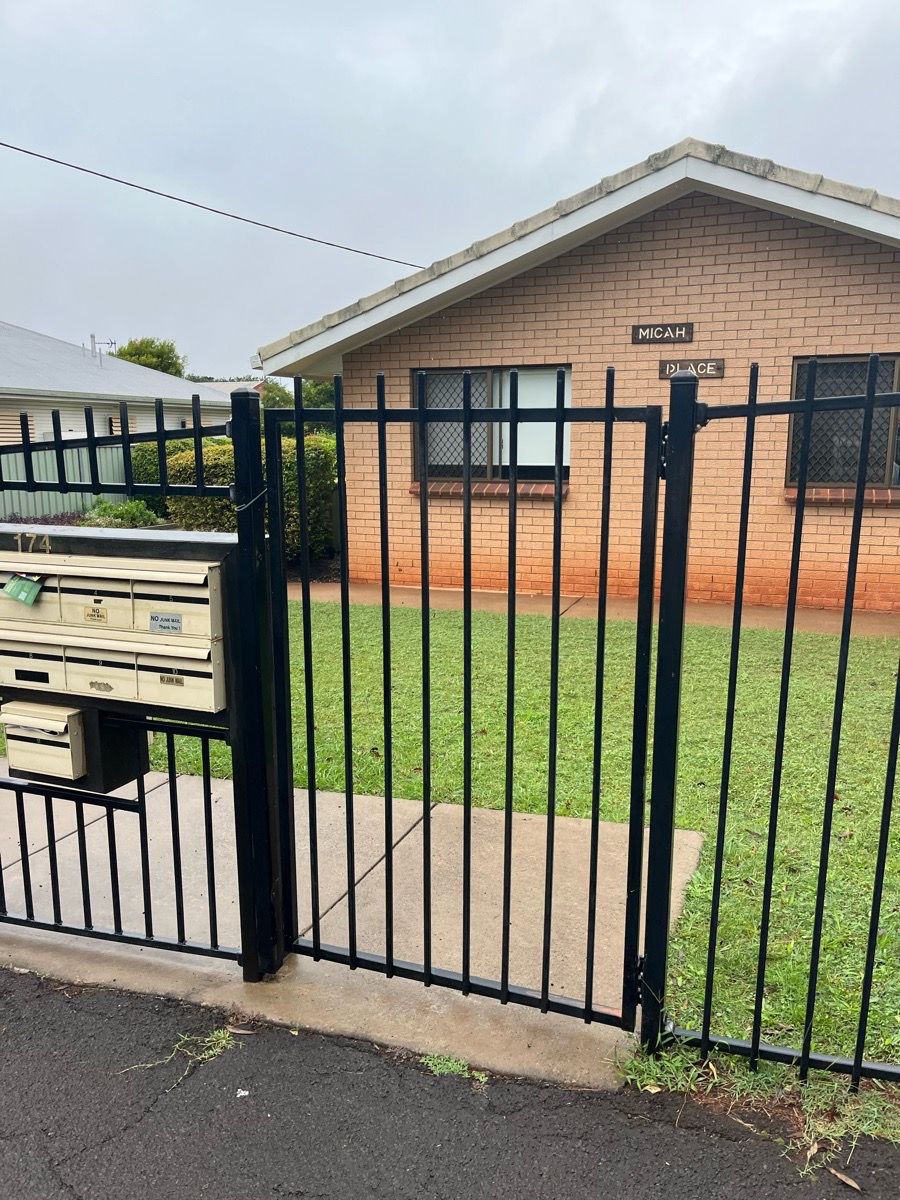 after Black Wrought Iron Swing Gate – PA Gate Closure, Toowoomba City