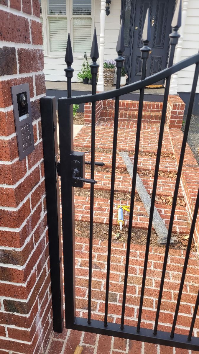 after Black Powder-coated Aluminium Swing Gate – Slide Gate + PA Gate + Motor, East Toowoomba