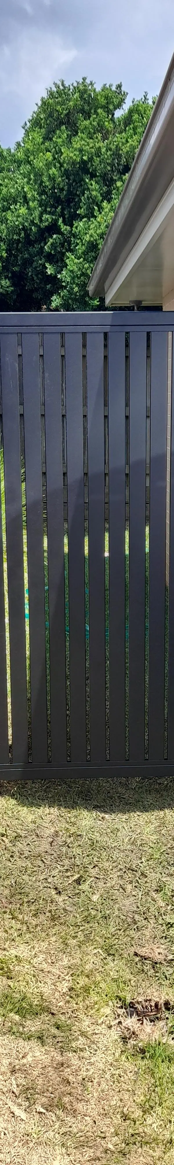 after Black Satin Black Powder-coated Aluminium Swing Gate – PA Gate, Wilsonton Heights