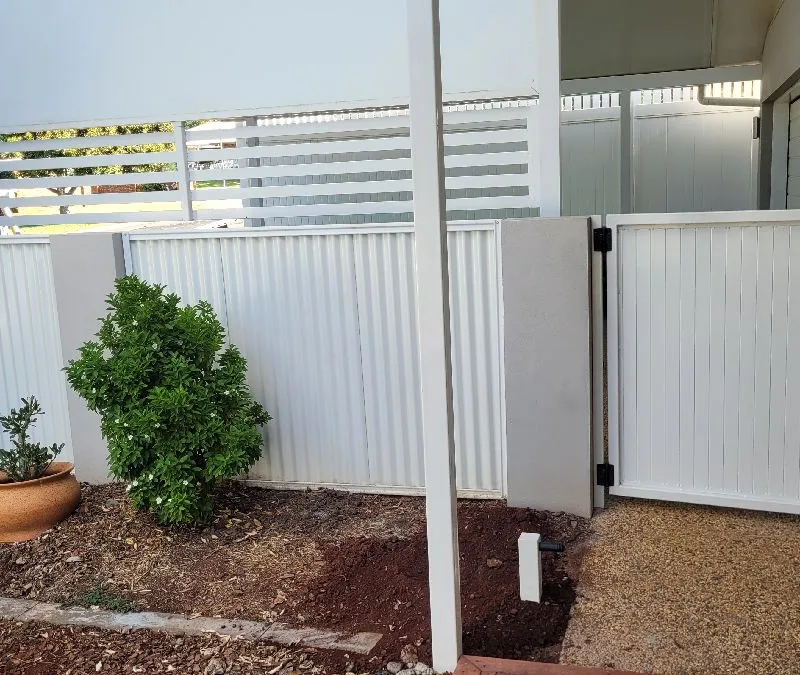 after Surfmist Powder-coated Steel Swing Gate – Gate, Rangeville