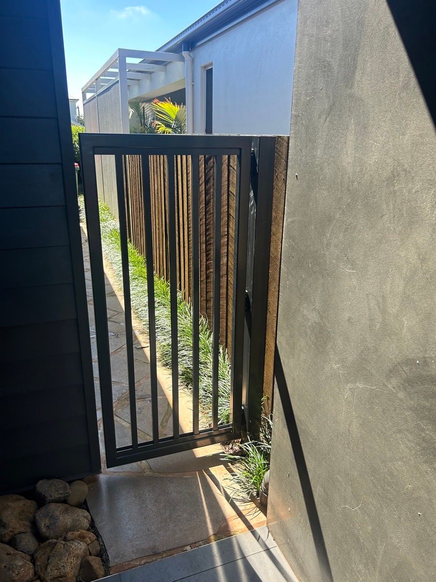 after Monument Powder-coated Aluminium Swing Gate – Small PA Gate, Mount Lofty