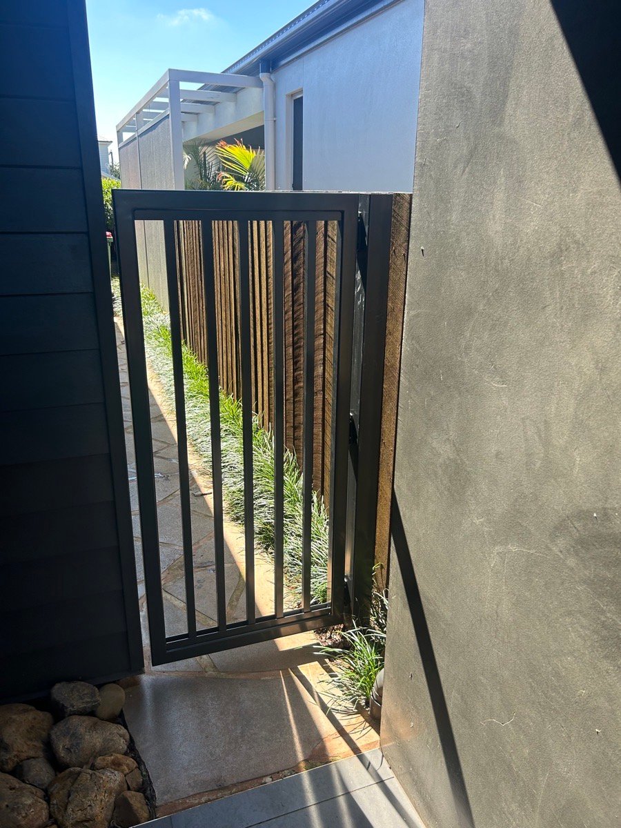 after Monument Powder-coated Aluminium Swing Gate – Small PA Gate, Mount Lofty