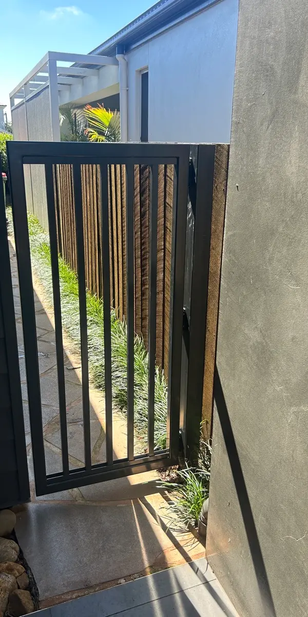 after Monument Powder-coated Aluminium Swing Gate – Small PA Gate, Mount Lofty