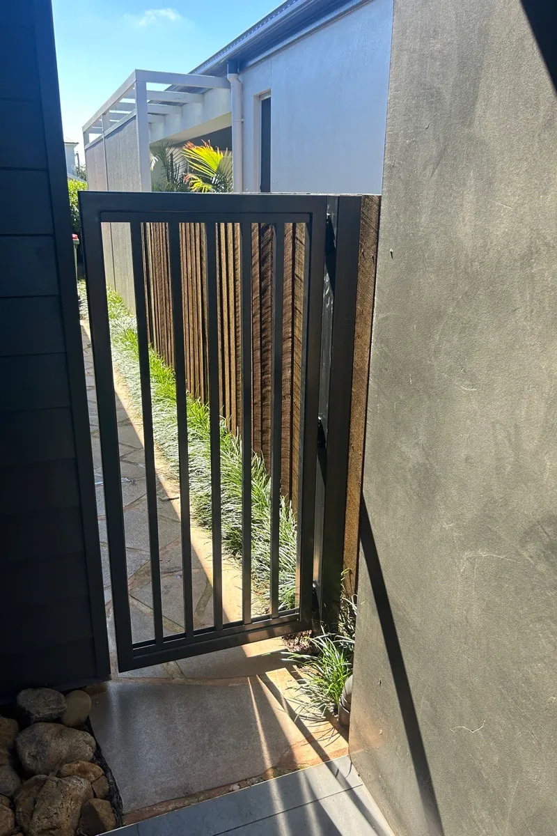 after Monument Powder-coated Aluminium Swing Gate – Small PA Gate, Mount Lofty