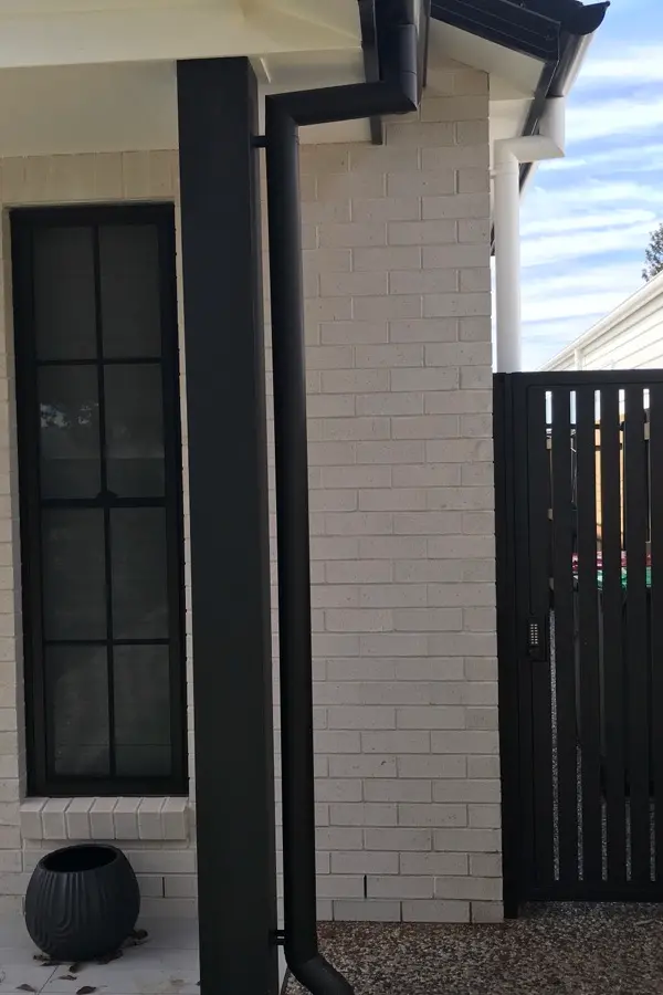 after Black Powder-coated Steel Swing Gate – PA Gate, Centenary Heights