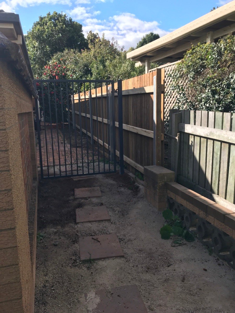 after Ironstone Powder-coated Aluminium Swing Gate – Swing Gate, Rangeville