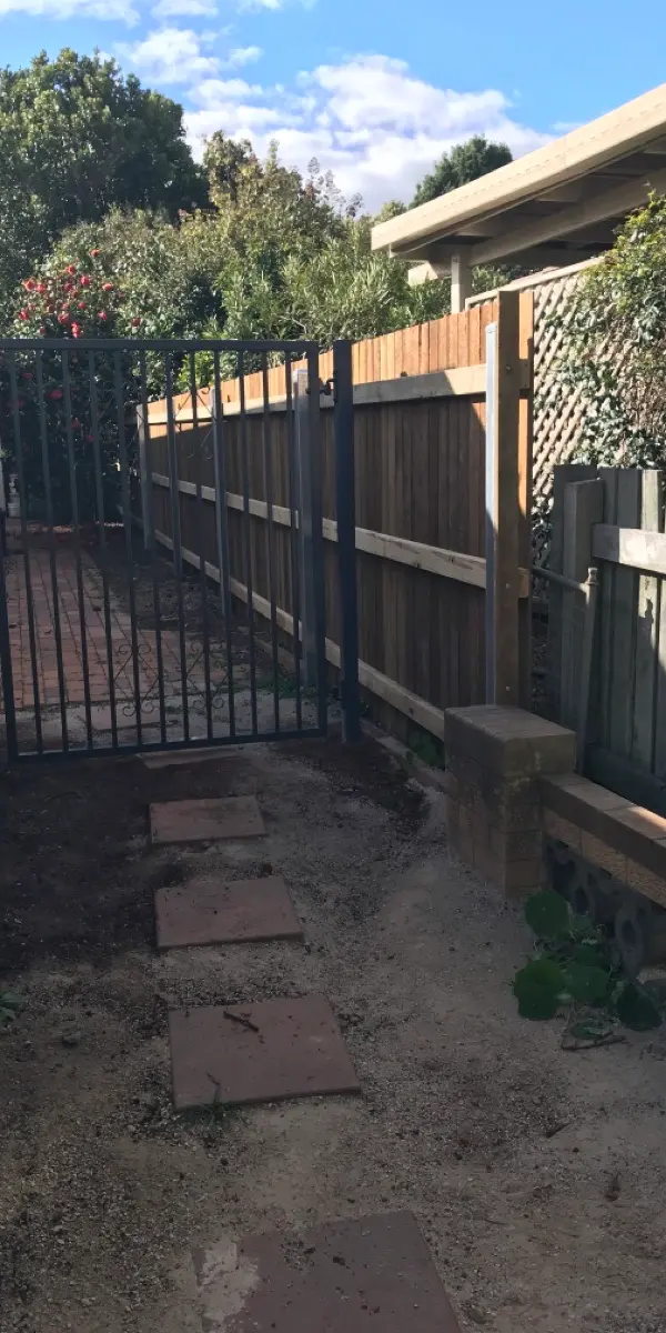 after Ironstone Powder-coated Aluminium Swing Gate – Swing Gate, Rangeville