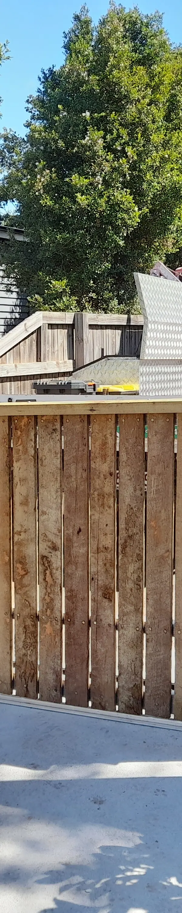 after Wood-look Colorbond + Galvanised Frame Sliding Gate – Gate Catch (Fabricated), Mount Lofty