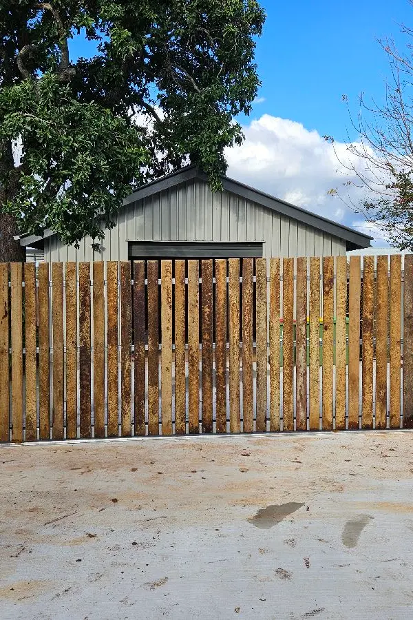 after Wood-look Timber Sliding Gate – Fencing, South Toowoomba