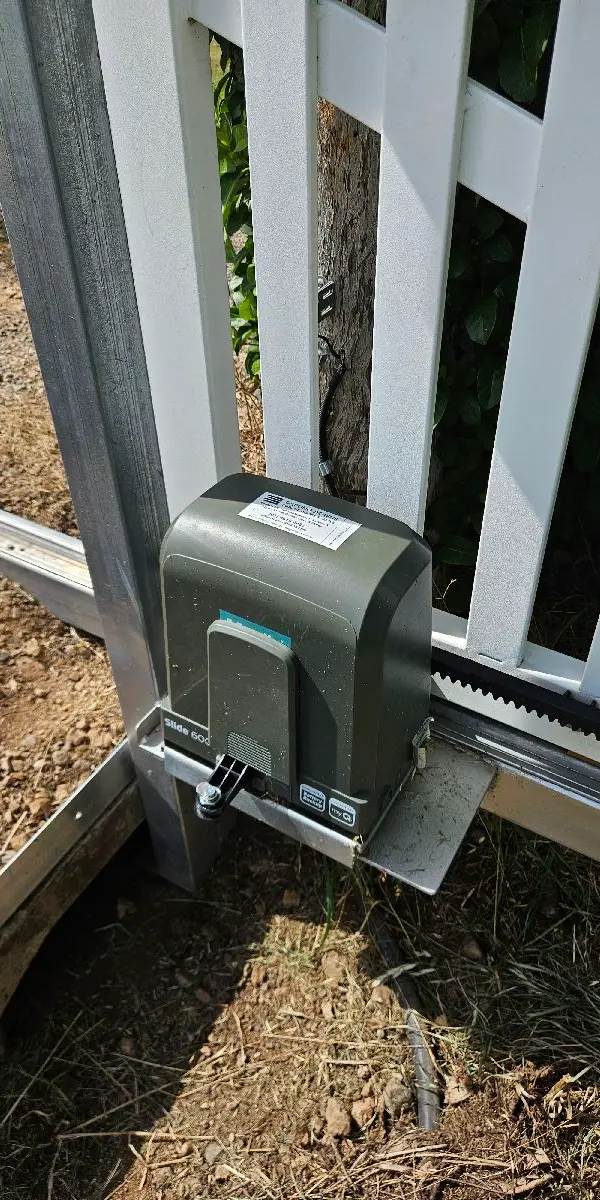 after White Powder-coated Aluminium Sliding Gate – Gate Vehicle Impact, Wyreema