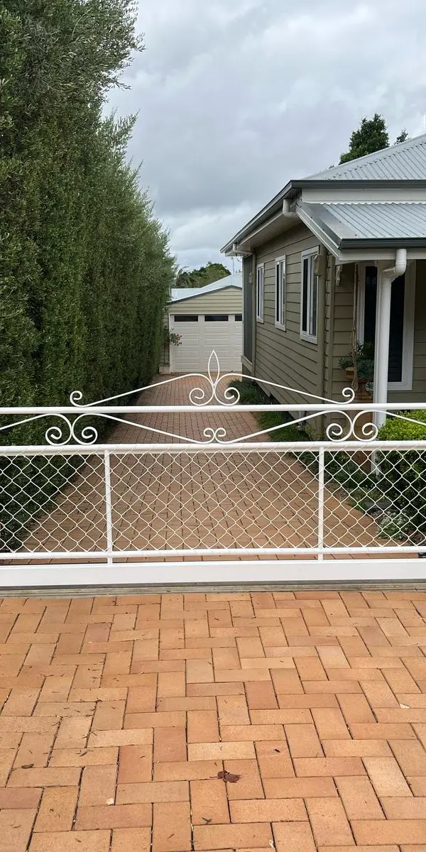 after White Powder-coated Aluminium Sliding Gate – GATE REPLACEMENT, Mount Lofty