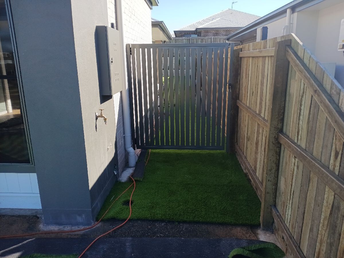 after Black Powder-coated Steel Swing Gate – Gate (2x personal swing), Kearneys Spring