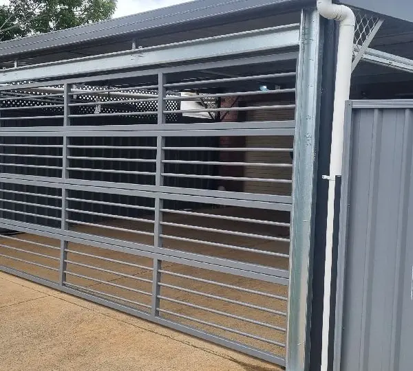after Basalt Powder-coated Aluminium Custom Door – Bar Grille, Darling Heights